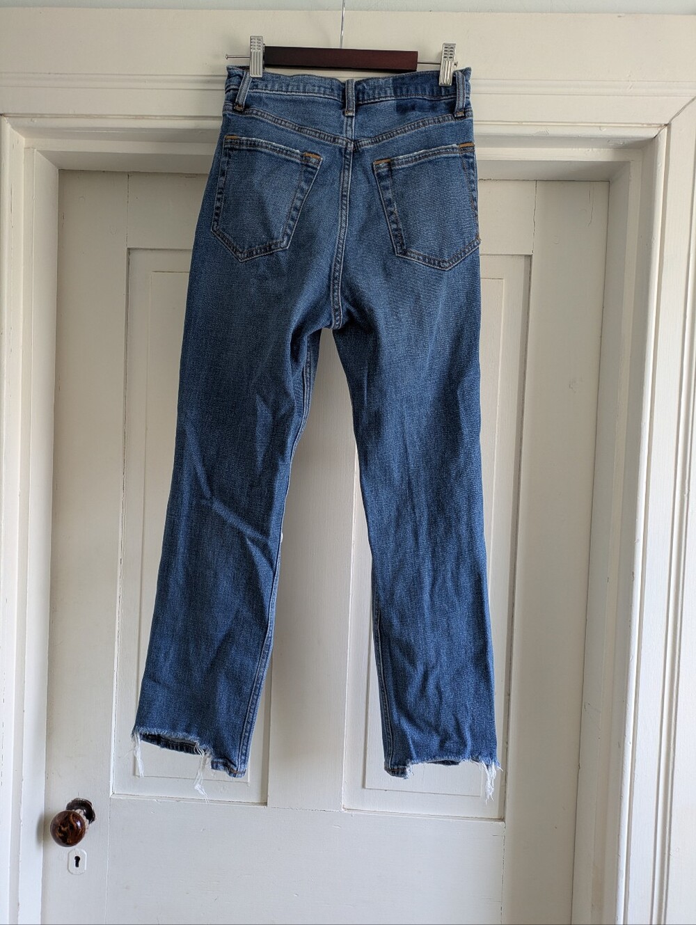 Abercrombie & Fitch The Ankle Straight Ultra High Rise Denim Jeans- 4 - Picture 3 of 5